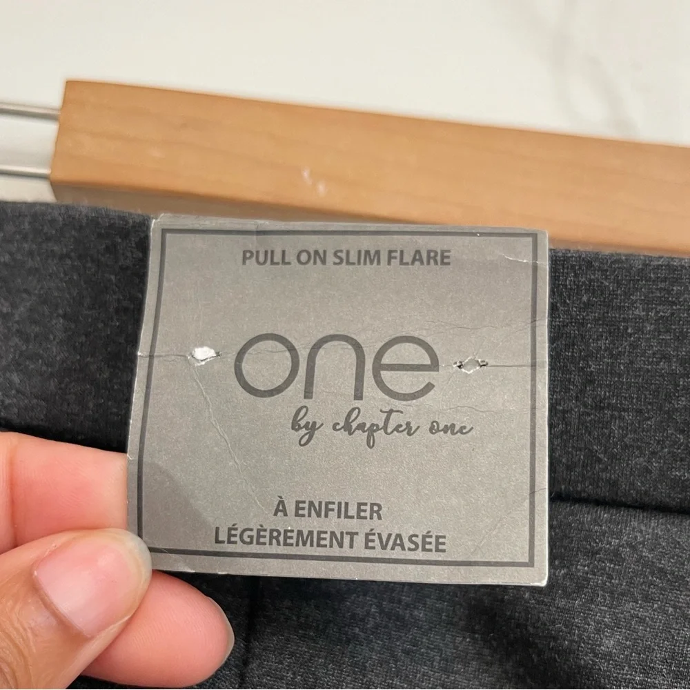 NWT | One by Chapter One | Dark gray w/ side stripes | Pull-on pants | Stretch - Picture 4 of 9